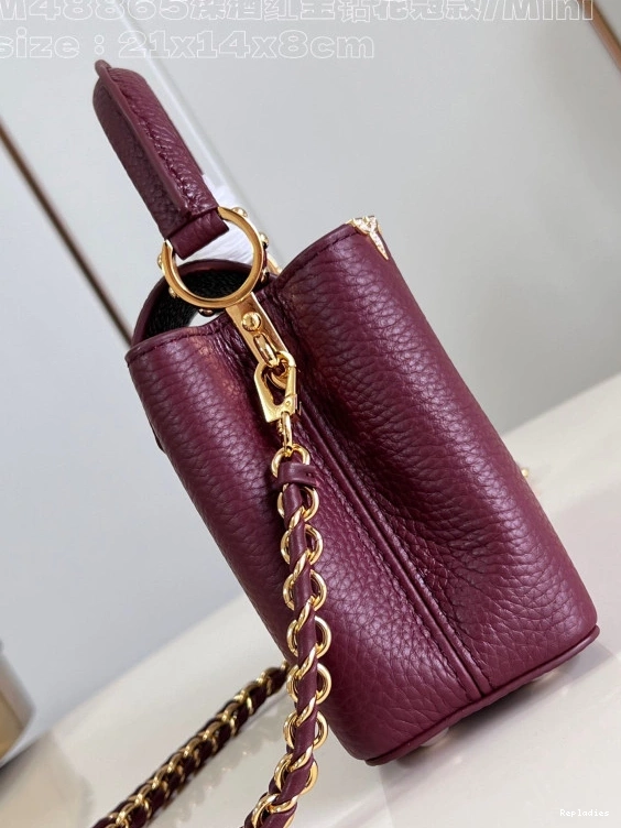 Cheap MINI-21*14*8CM VUITTON CAPUCINES LOUIS 0710